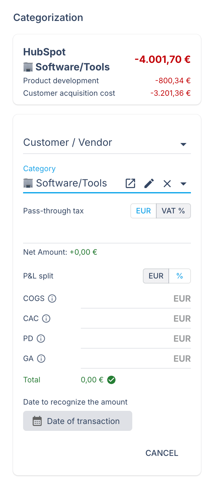Transaction management