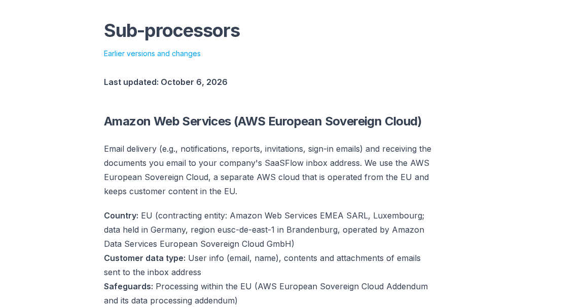 Email now runs on AWS in Germany